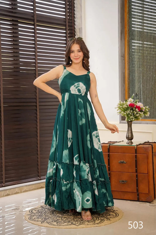 503 Clora Vol 5 Lucaya Digital Printed One Piece Gown