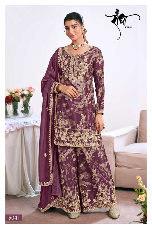 5041 Zeel Radha Trendz Premium Chinon Readymade Suits