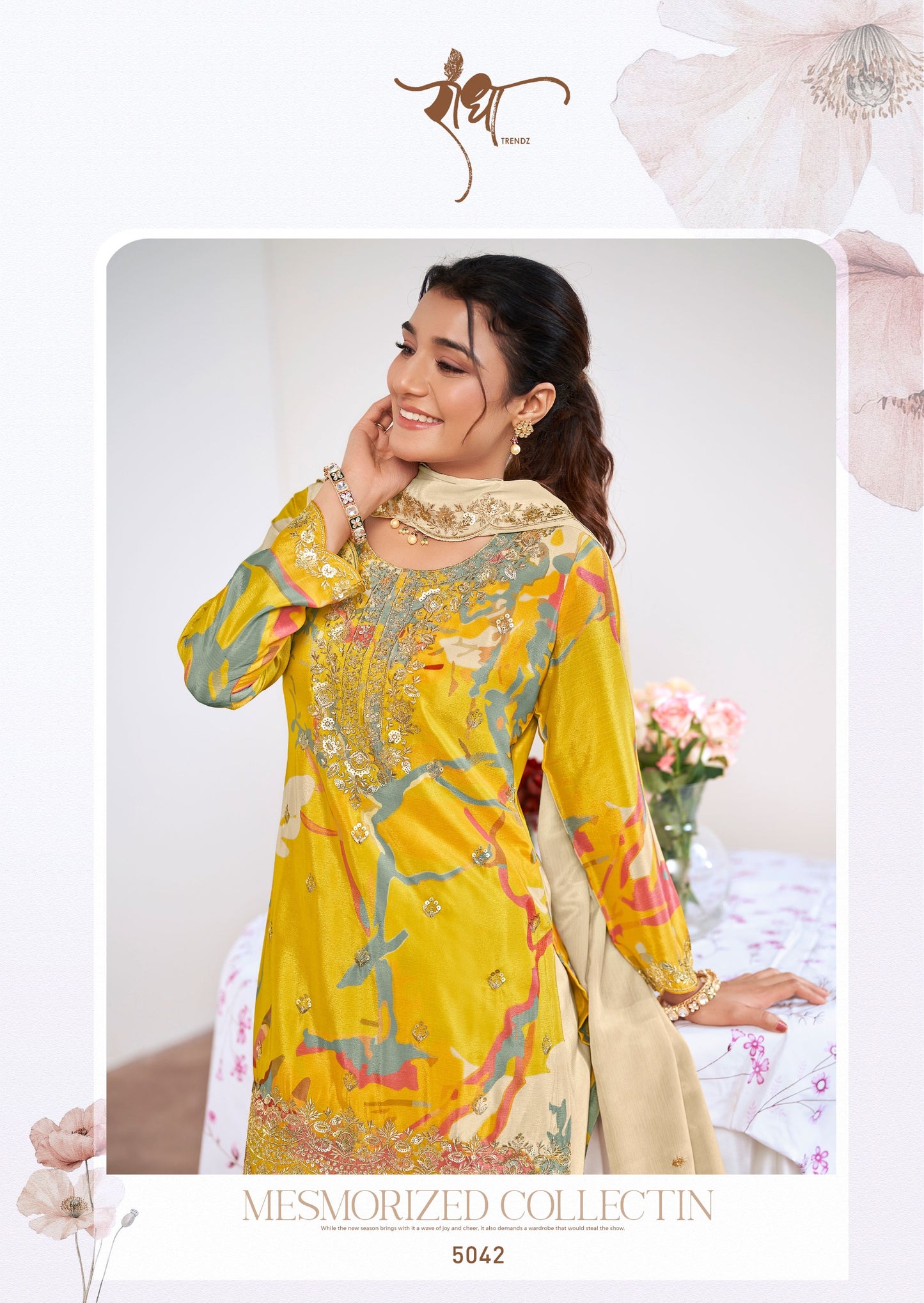 5042 Zeel Radha Trendz Premium Chinon Readymade Suits