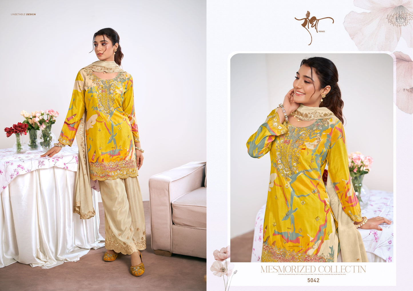 5042 Zeel Radha Trendz Premium Chinon Readymade Suits