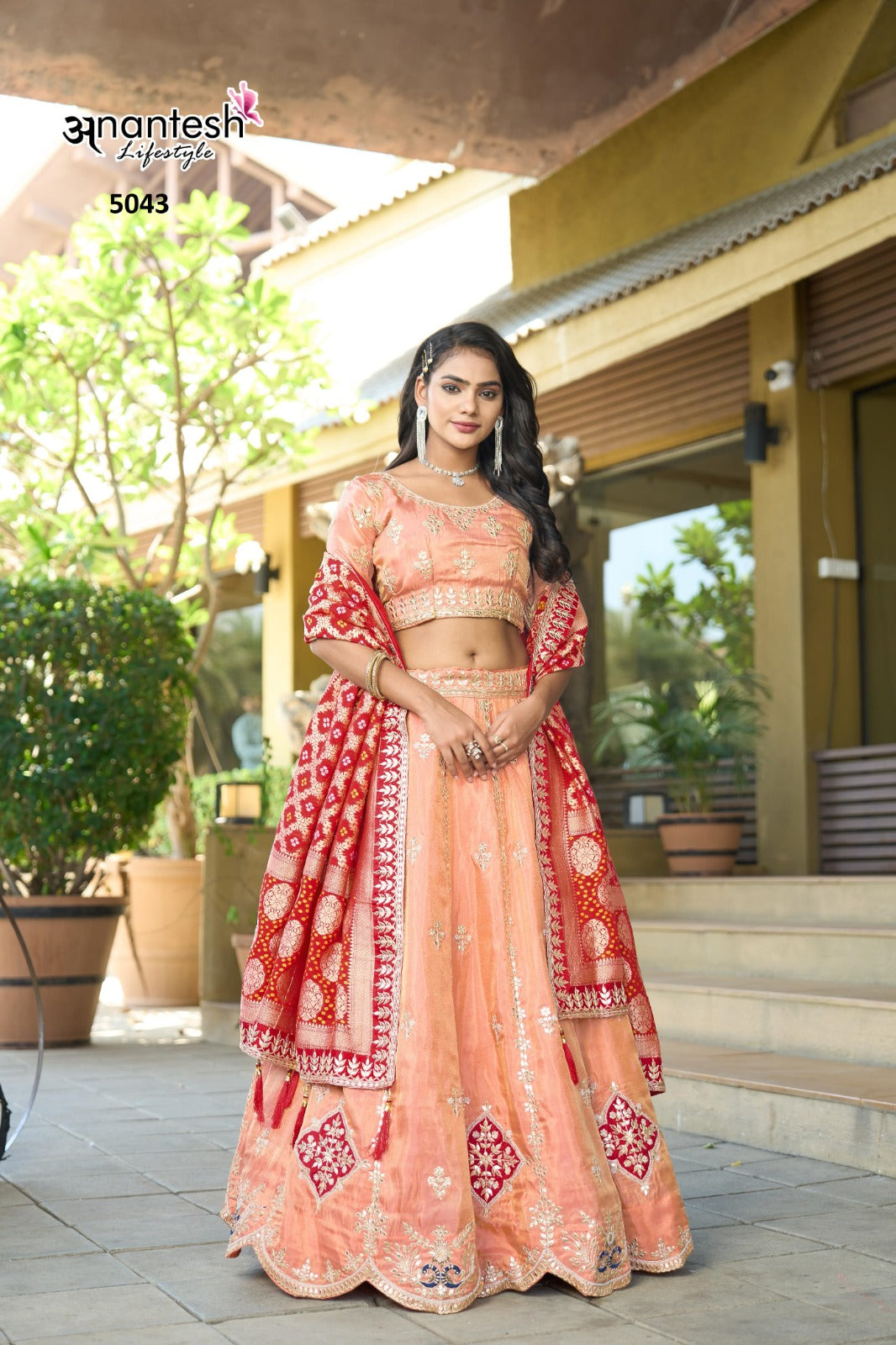 5043 Anantesh Gota Patti Lehenga Choli
