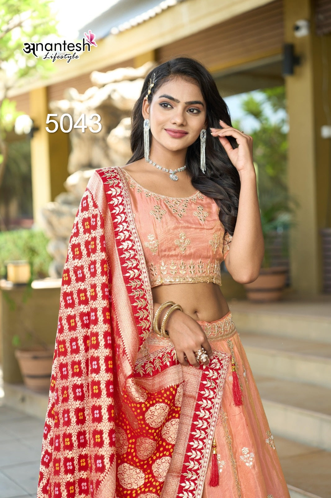5043 Anantesh Gota Patti Lehenga Choli