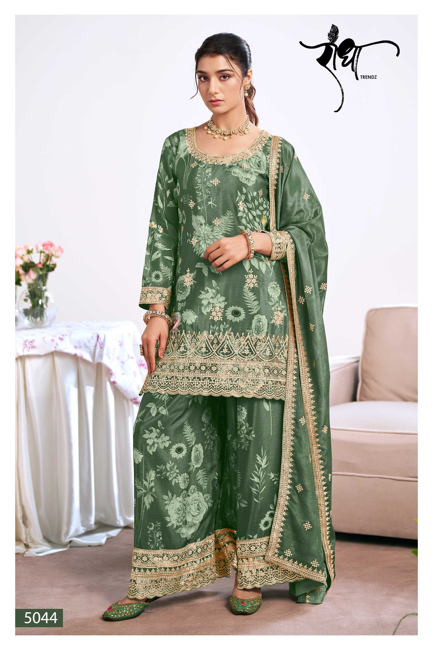 5044 Zeel Radha Trendz Premium Chinon Readymade Suits