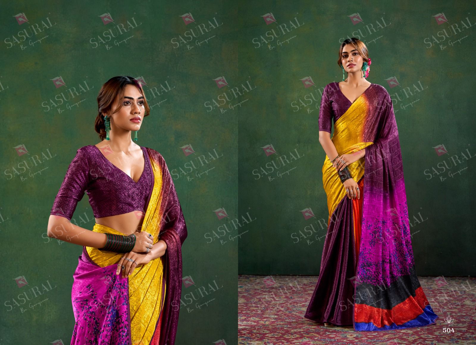 504 Sophia Sasural Jacqurad Sarees