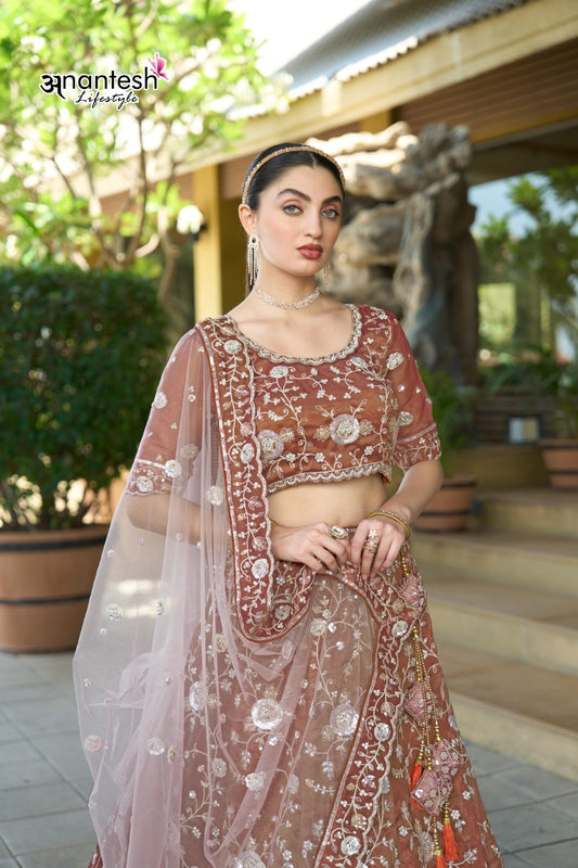 5053 Occasion Vol 13 2025 Anantesh Cosmos Tissue Lehenga Choli