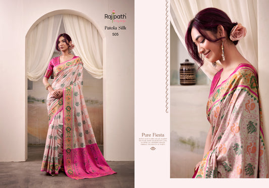 505 Airaavat Patola Rajpath Silk Sarees