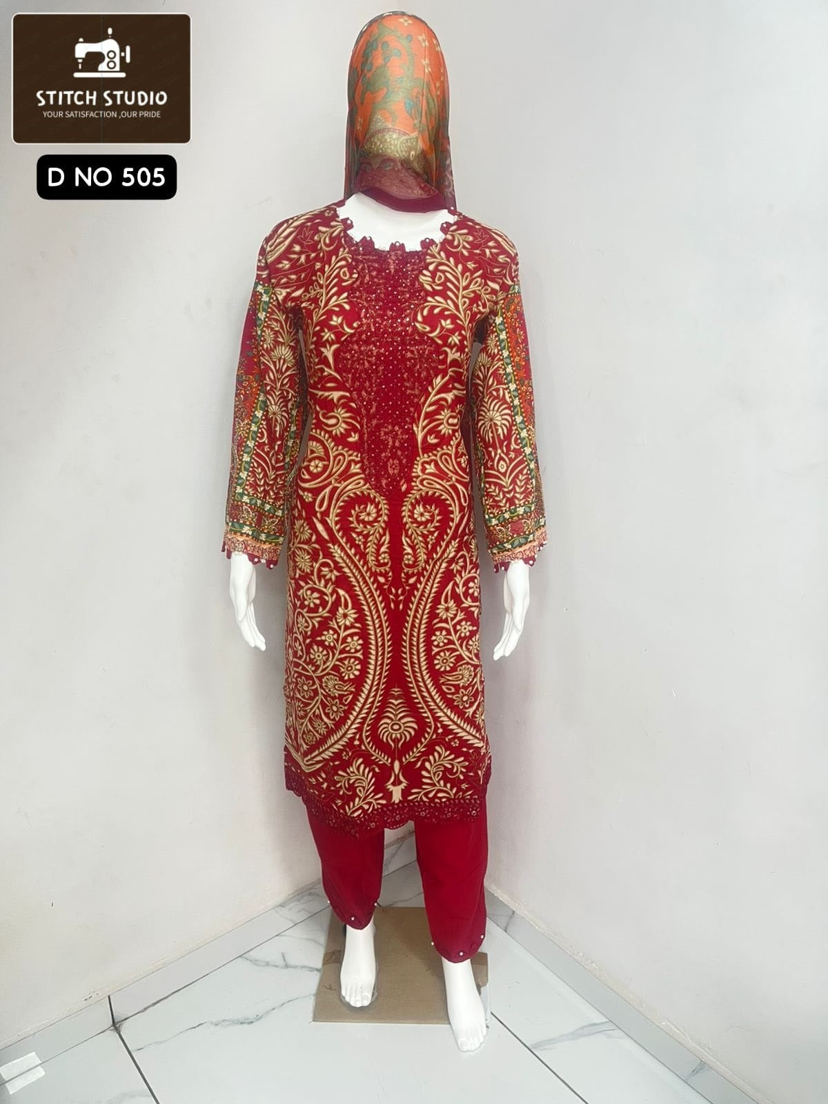 505 Stitch Studio Lawn Cotton Pakistani Readymade Suits