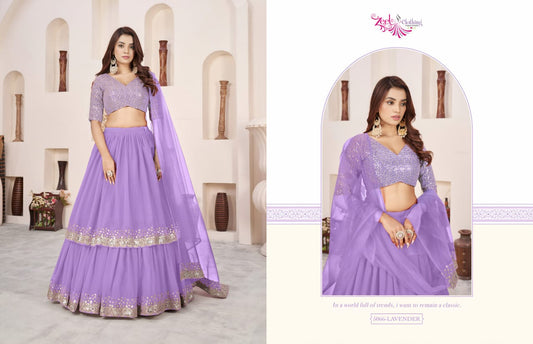 5066 Lavendar Anchal Vol 2 Zeel Georgette Lehenga Choli