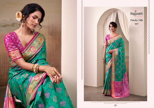 507 Airaavat Patola Rajpath Silk Sarees