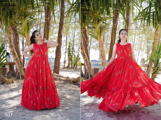 507 Clora Vol 5 Lucaya Digital Printed One Piece Gown