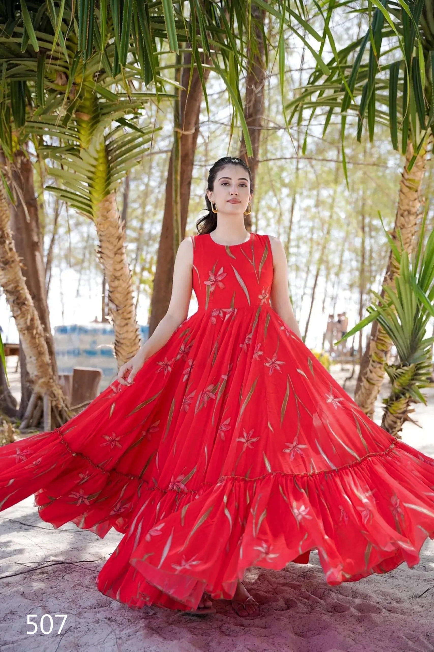 507 Clora Vol 5 Lucaya Digital Printed One Piece Gown
