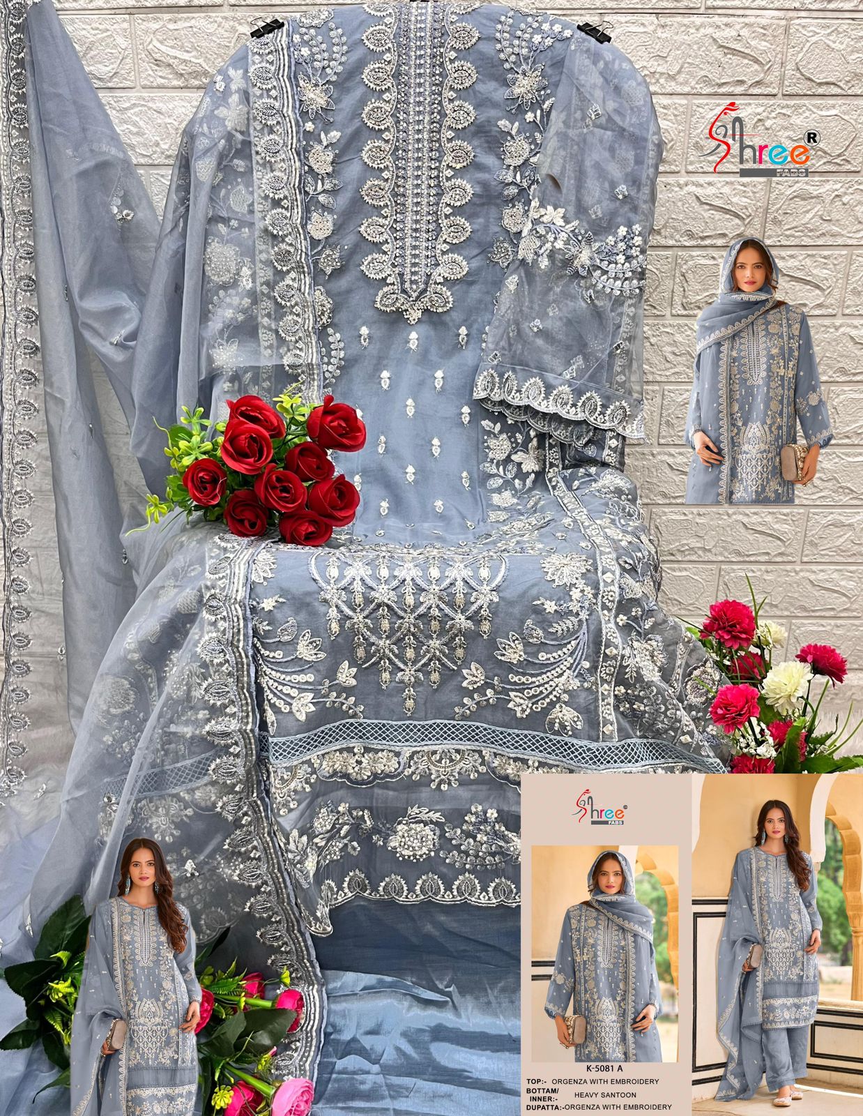 5081A Shree Fabs Embroidery Pakistani Salwar Suits