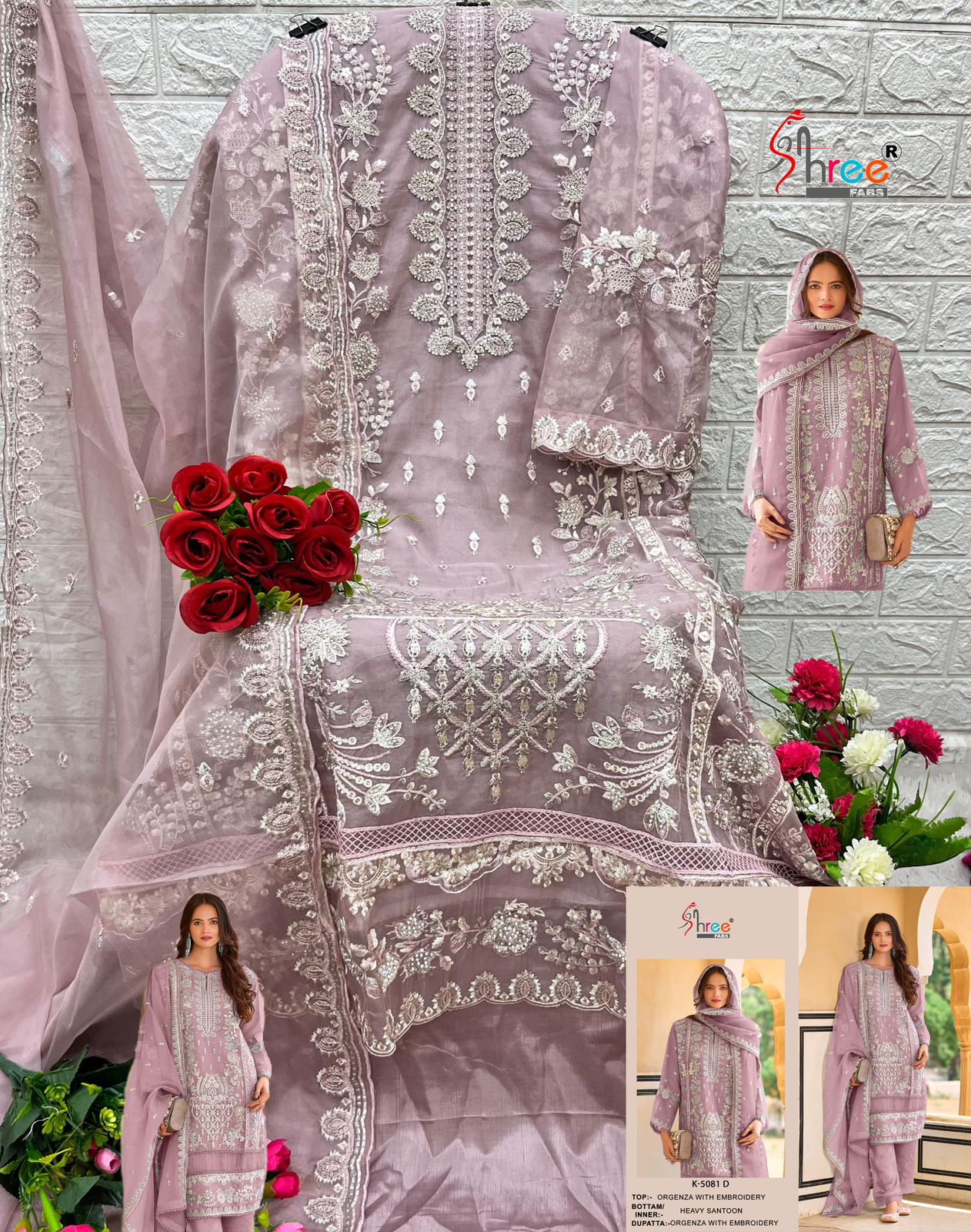5081D Shree Fabs Embroidery Pakistani Salwar Suits