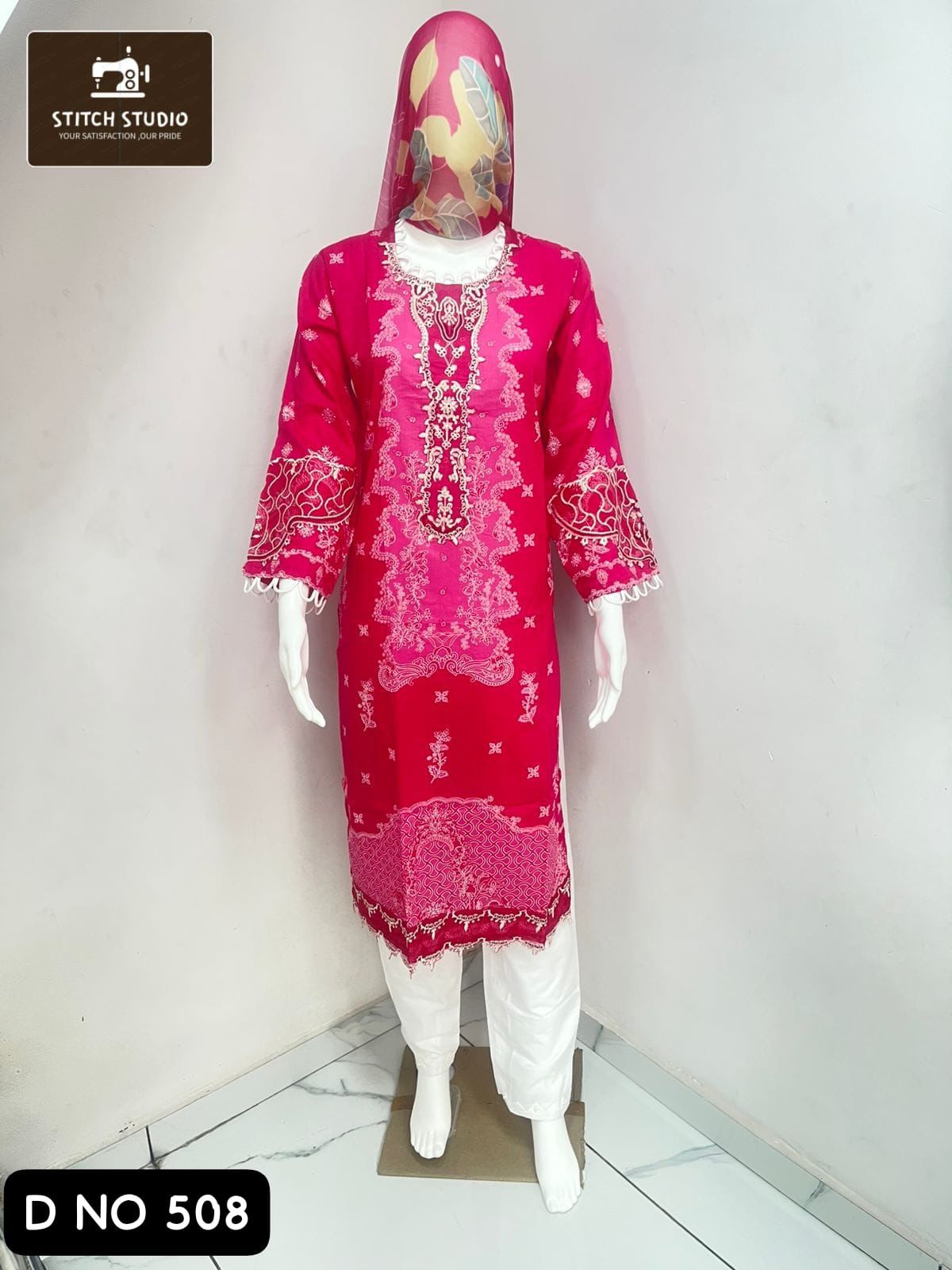 508 Stitch Studio Embroidery Pakistani Readymade Suits