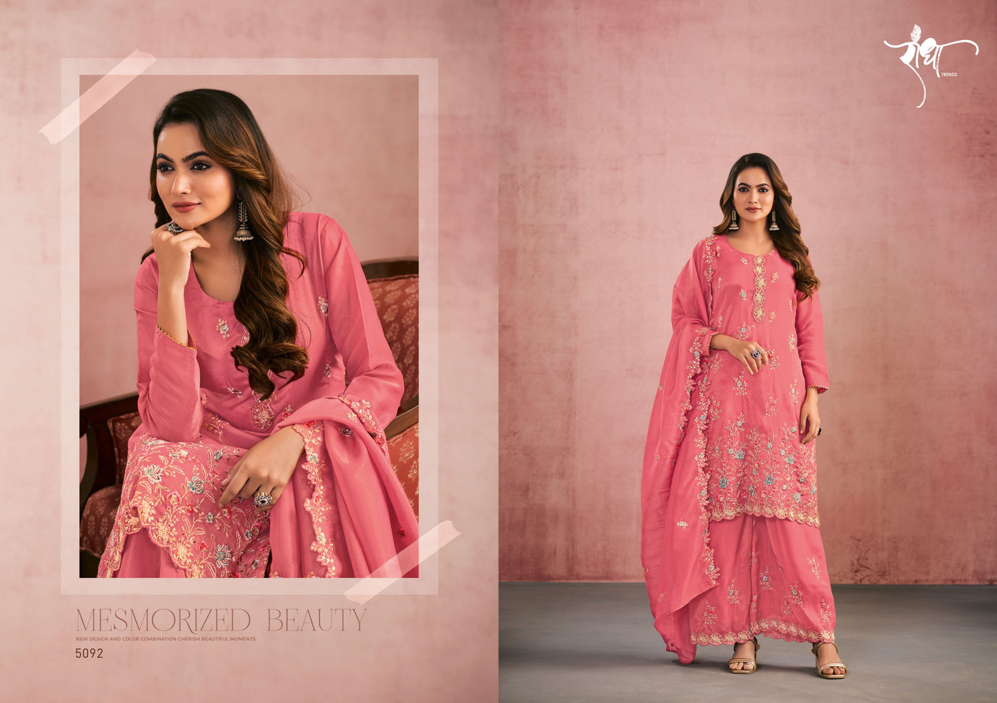 5092 Suhani Radha Trendz Simmer Silk Readymade Suits