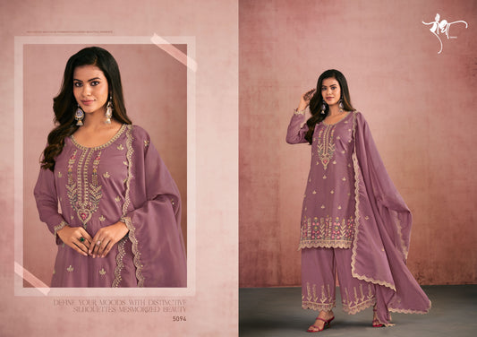 5094 Suhani Radha Trendz Simmer Silk Readymade Suits