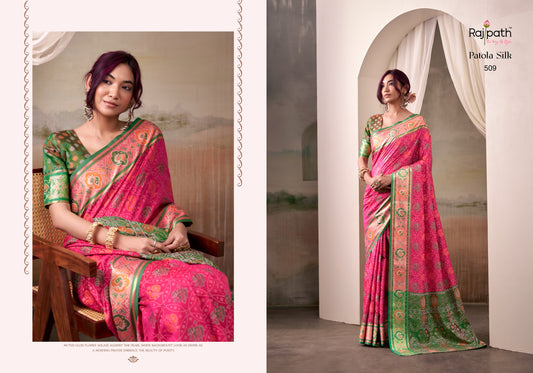 509 Airaavat Patola Rajpath Silk Sarees