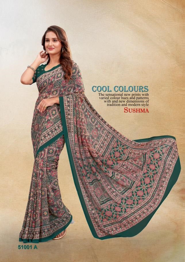 51001A Shades Exclusive Sushma Georgette Sarees
