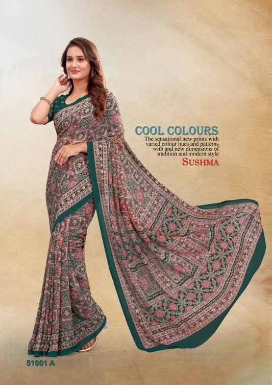 51001A Shades Exclusive Sushma Georgette Sarees