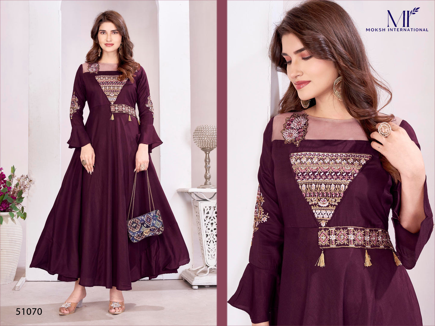 51070 Yashvi Vol 1 Moksh Heavy Muslin One Piece