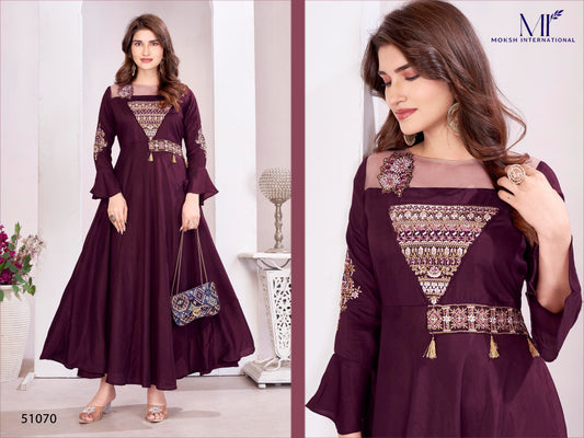 51070 Yashvi Vol 1 Moksh Heavy Muslin One Piece