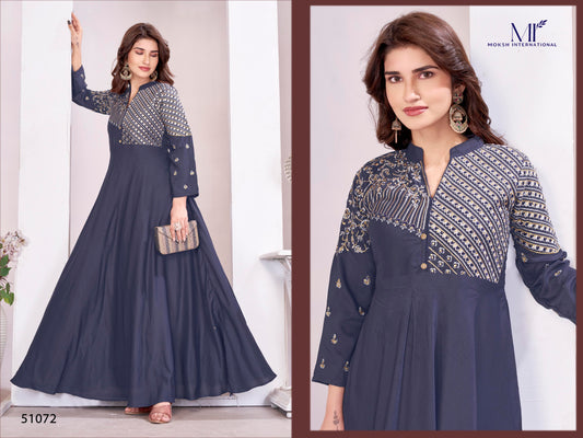 51072 Yashvi Vol 2 Moksh Heavy Muslin One Piece