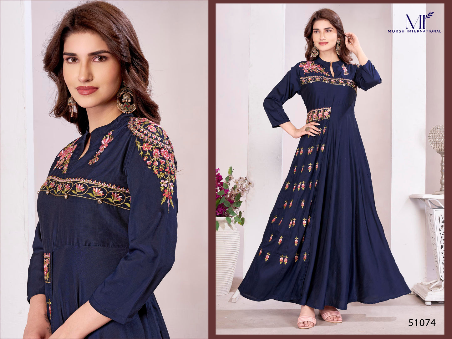 51074 Yashvi Vol 2 Moksh Heavy Muslin One Piece