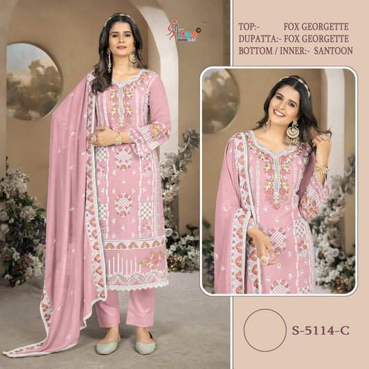 5114C Shree Fabs Georgette Pakistani Salwar Suits