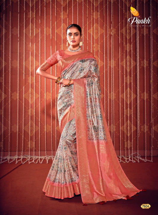 7604 Swastik Pankh Sarees