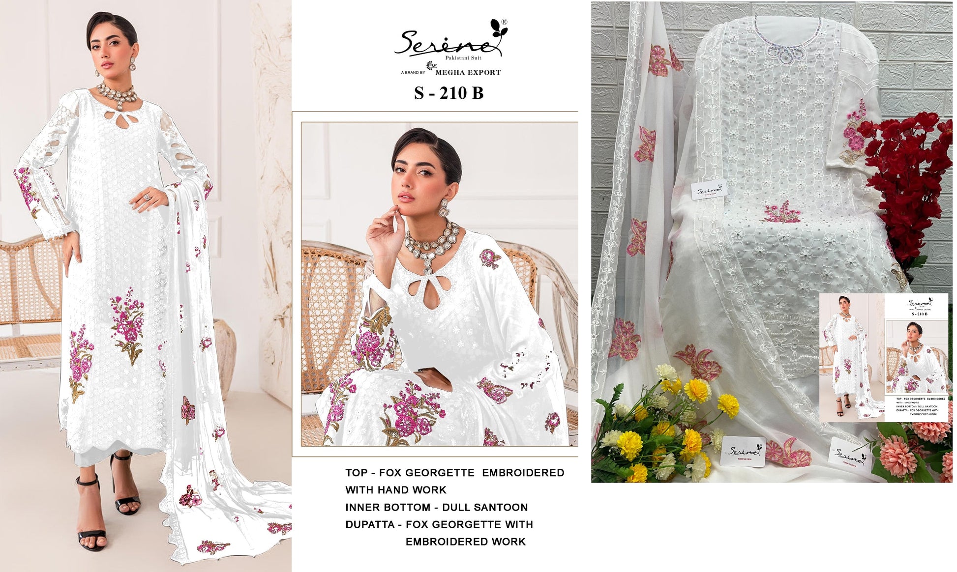 210B Serine Pakistani Salwar Suits