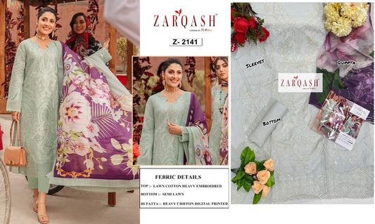 2141 Zarqash Pakistani Salwar Suits