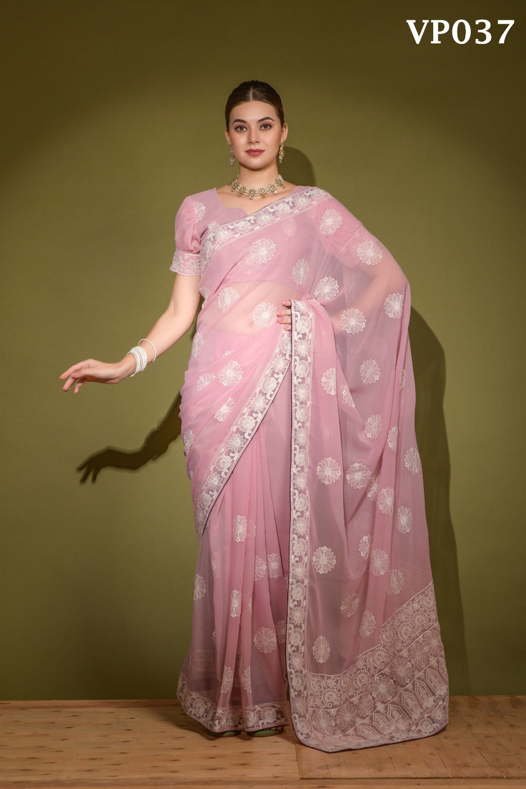 037 Lakhnavi Fashion Berry Sarees