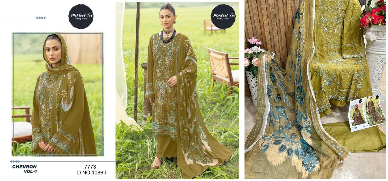 1086I Mehboob Tex Pakistani Salwar Suits