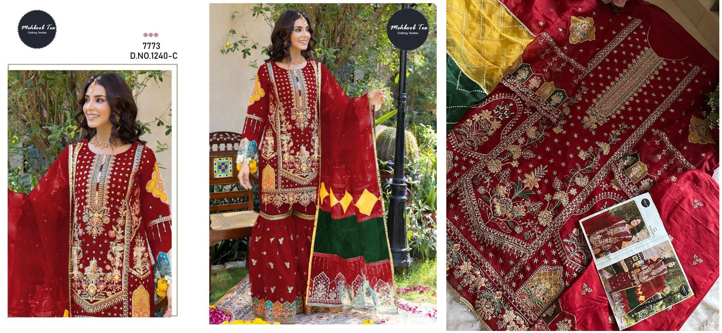 1240C Mehboob Tex Pakistani Salwar Suits