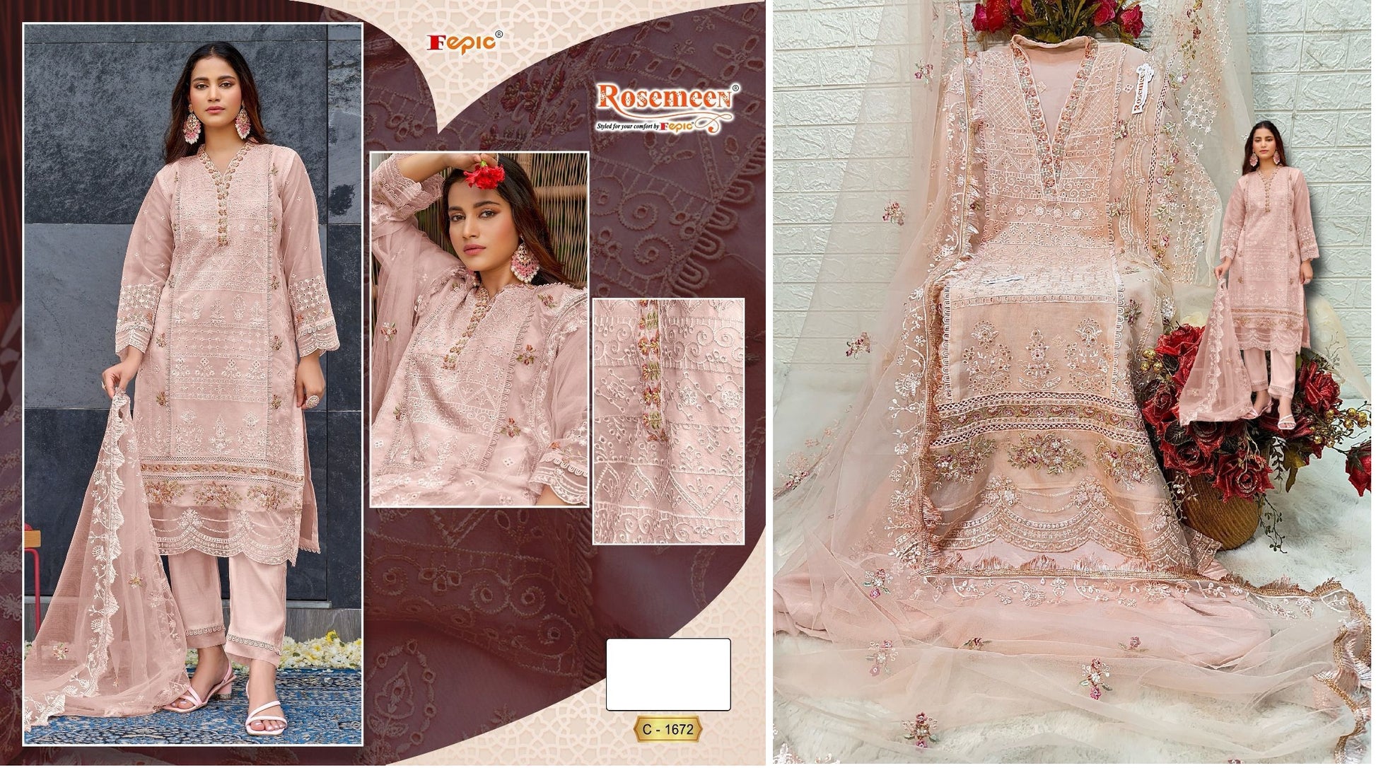 1672 Fepic Pakistani Salwar Suits