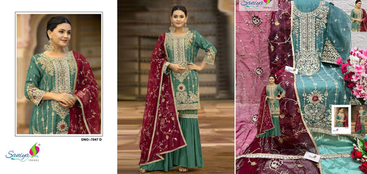 7047D Saniya Trendz Pakistani Salwar Suits