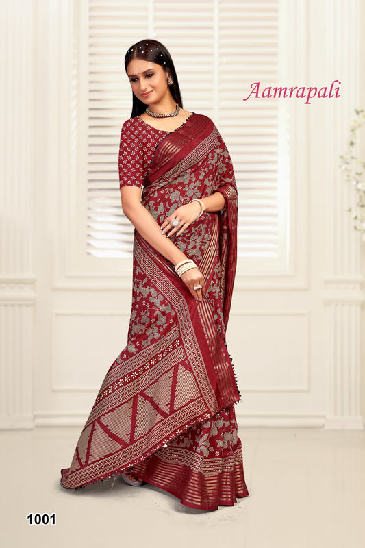 1001 Aamrapali Mahamani Creation Sarees