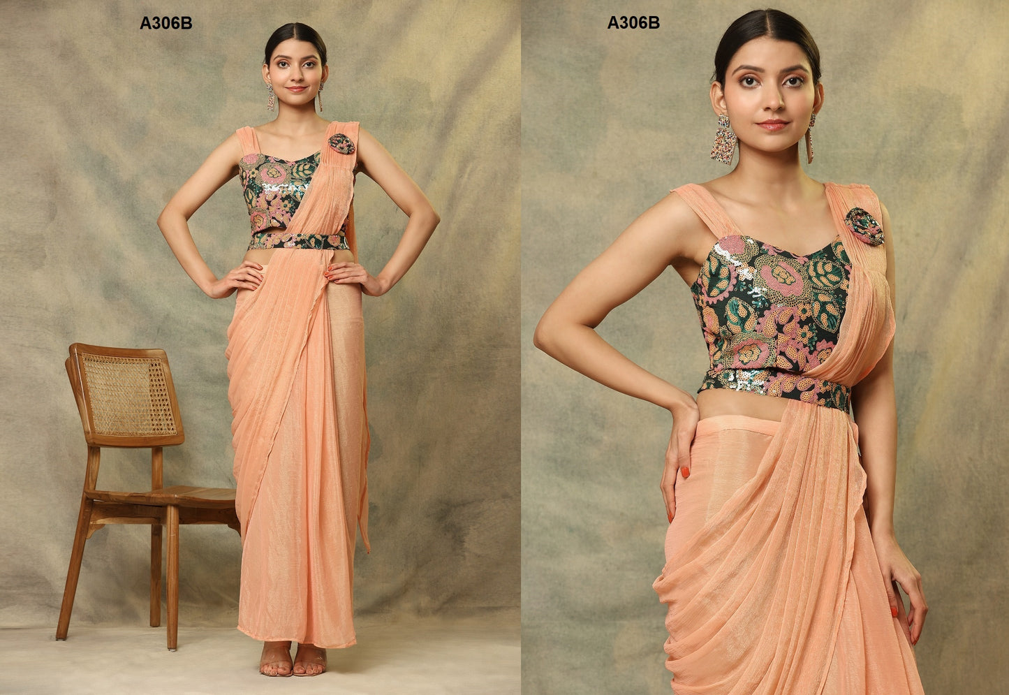 306B Amoha Ready To Wear Saree