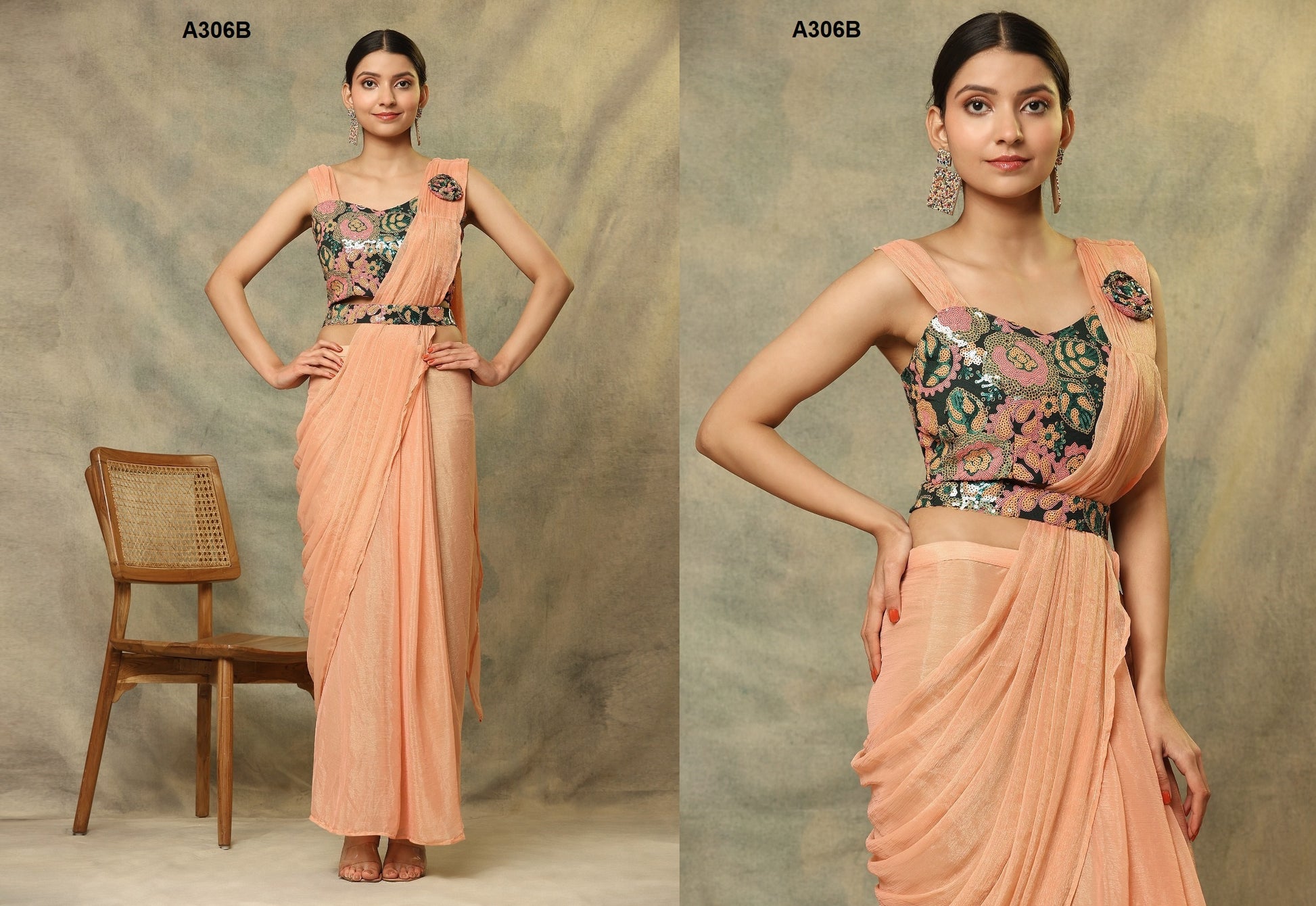 306B Amoha Ready To Wear Saree