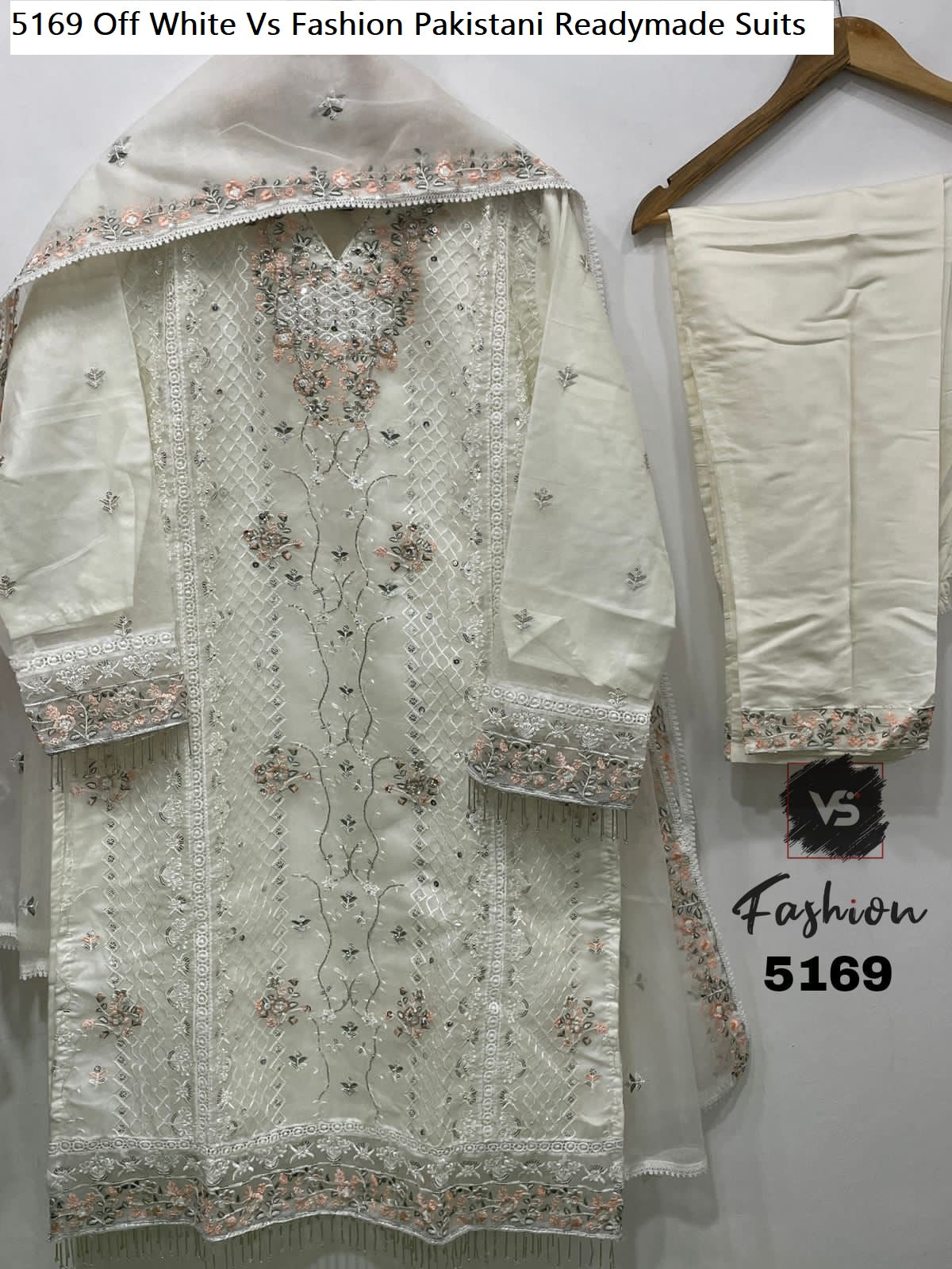 5169Off White Vs Fashion Pakistani Readymade Suits