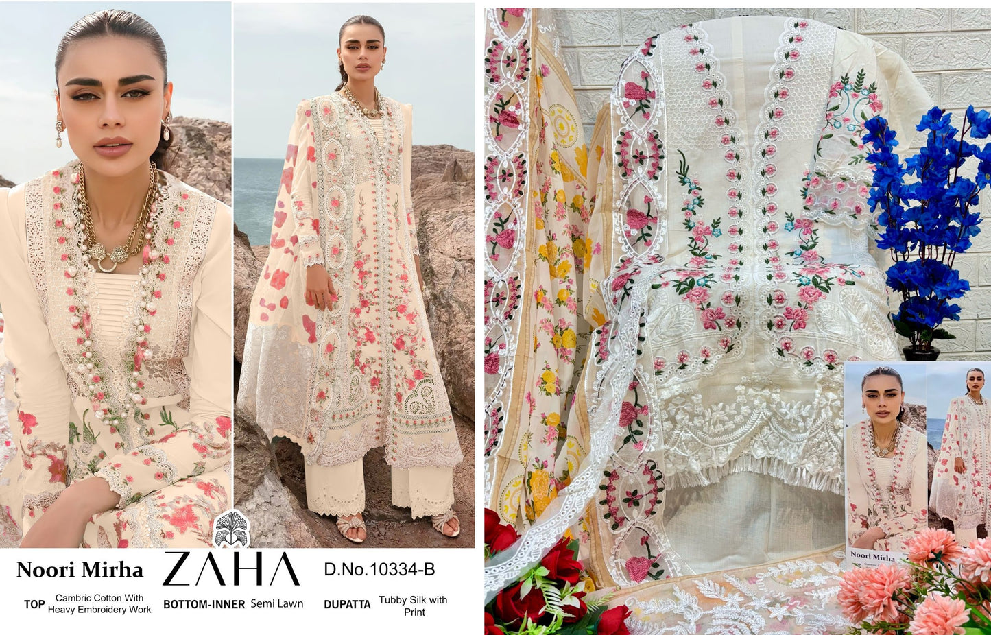 10334B Noori Mirha Zaha Pakistani Salwar Suits