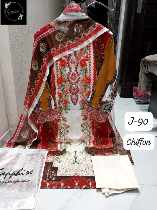 Vol 90 Orange Sapphire Pakistani Readymade Suits