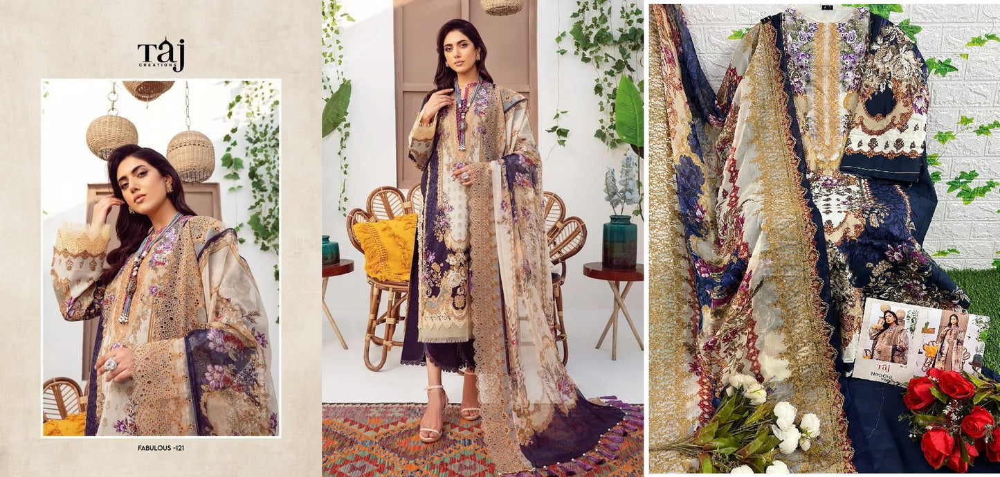 121 Taj Creations Pakistani Salwar Suits