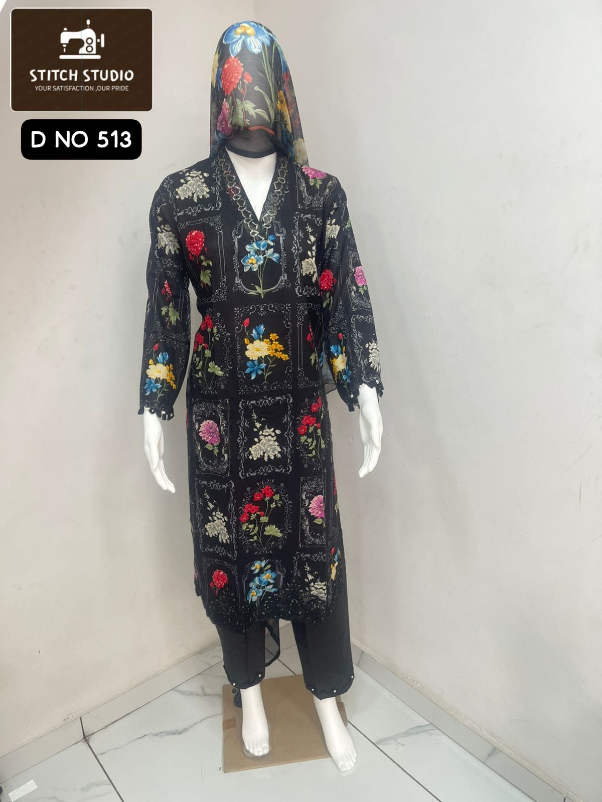 513 Stitch Studio Lawn Cotton Pakistani Readymade Suits
