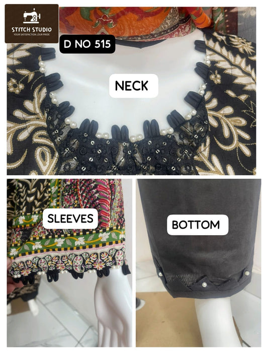 515 Stitch Studio Lawn Cotton Pakistani Readymade Suits