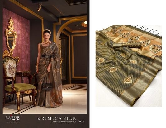 9005 Krimica Silk Rajbeer Sarees