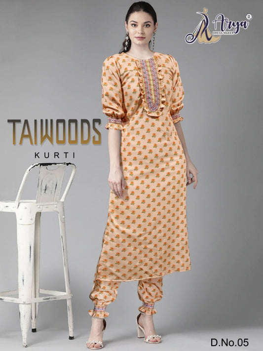 05 Taiwoods Adm Kurti Pant Set