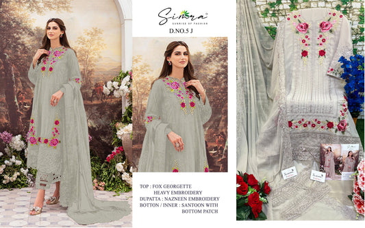 5-J Simra Pakistani Salwar Suits