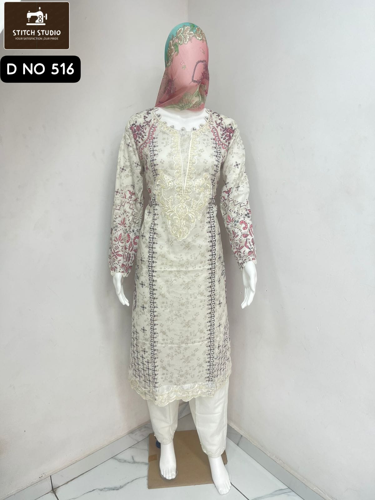 516 Stitch Studio Lawn Cotton Pakistani Readymade Suits