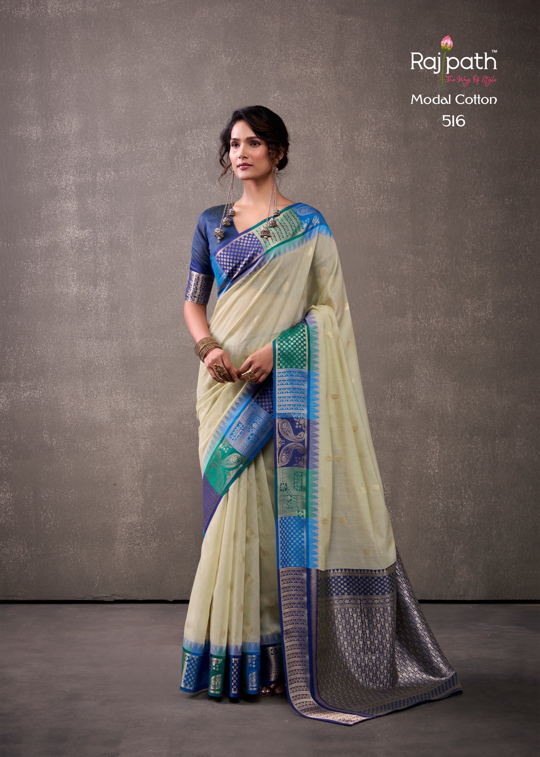 516 Tuti Fruti Rajpath Modal Cotton Sarees